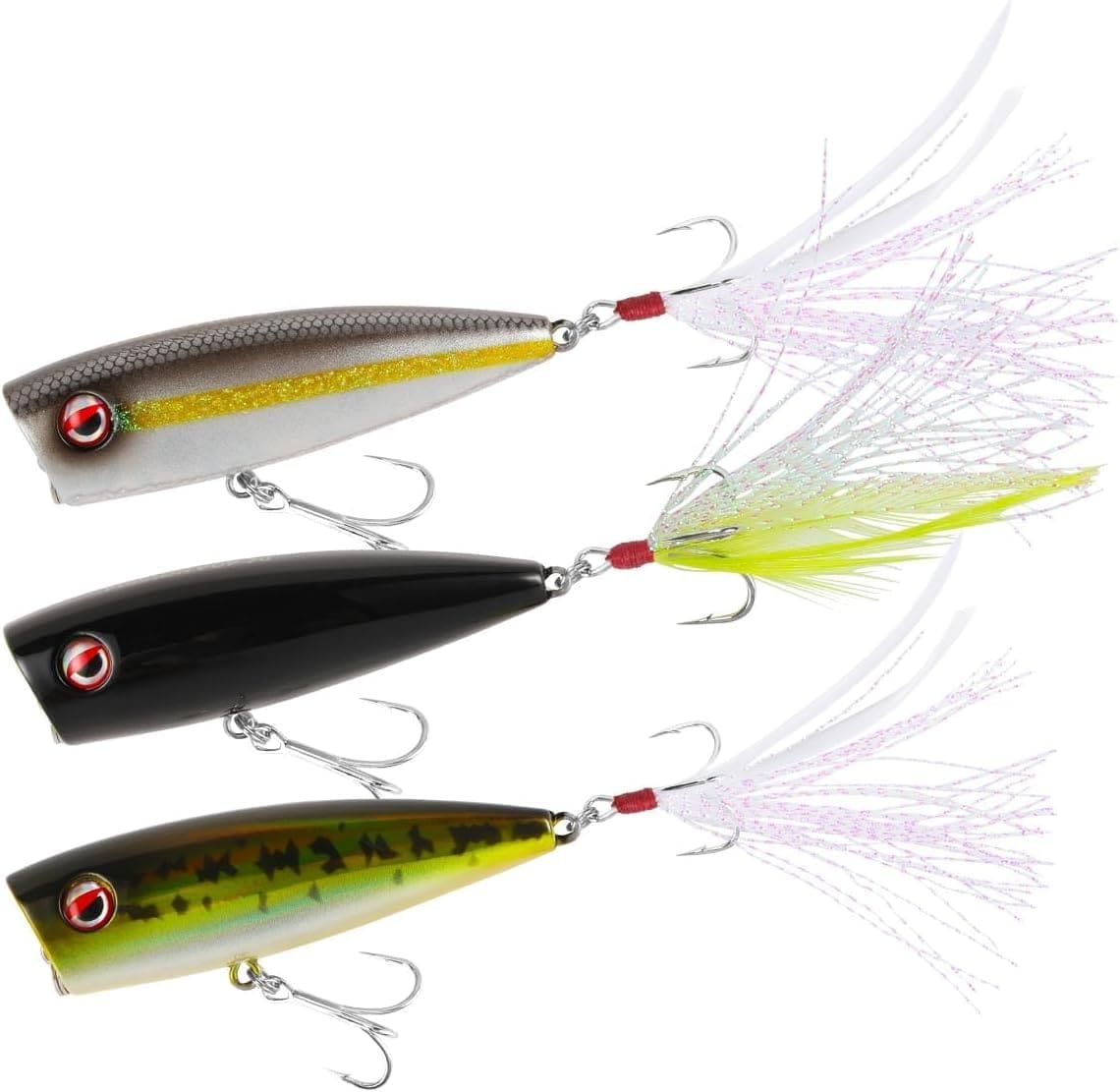 LITTMA Bass Fishing Topwater Popper Lures - Effective Top Water Lures for Bass Anglers