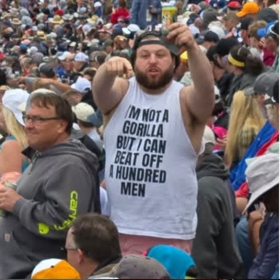 I am not a Gorilla but I can beat off a hundred men I am not a Gorilla but I can beat off a hundred men