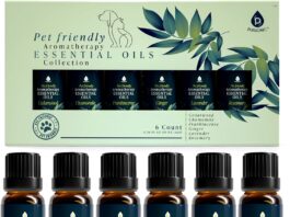 PURSONIC Pet Friendly Aromatherapy Essential Oils Collection, 6 Count Safe for Dogs and Cats, Natural Relaxation and Stress Relief