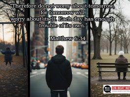 don't worry about tomorrow matthew 6 34